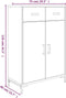 vidaXL - Schoenenkast - 75x40x110 - cm - massief - grenenhout