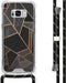 iMoshion Hoesje Geschikt voor Samsung Galaxy S8 Hoesje Met Koord - iMoshion Design Hoesje met Koord - Zwart / Meerkleurig / Goud / Black Graphic