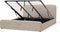 RENNES - Bed met opbergruimte - Beige - 180 x 200 cm - Polyester