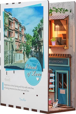 DIY Book Nook Boekensteun Island of Love, Tone-Cheer, TQ105, 18,2x8x24,5cm