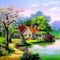 DIY | Diamond Painting Landschappen - Set van 4