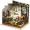 DIY Miniatuur kamer, h: 21 cm, b: 19,5 cm, 1 stuk