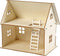 DIY Poppenhuis, h: 25 cm, afm 18x27 cm, 1 stuk, triplex