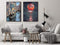 DIY Schilderen op Nummer Set - Paint by Number - 'Fantastische Maanverlichte Nacht + Rode Maan' 40x50 cm Zonder Lijst