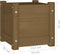 vidaXL - Plantenbakken - 2 - st - 31x31x31 - cm - massief - grenenhout - honingbruin