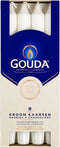 Gouda Dinerkaarsen / Tafelkaarsen Ivoor 24 cm - 8 Stuks
