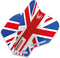 WINMAU - Mega Standard Union Jack Dartvluchten - 1 set per pakket van elke flight (3 Dartvluchten in totaal)