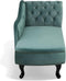 NIMES - Chaise longue - Mintgroen - Rechterzijde - Fluweel