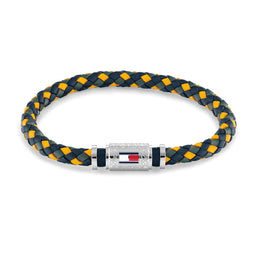 Tommy Hilfiger TJ2790455 Heren Armband - Sieraad - Leer - Groen - 7 mm breed