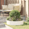 vidaXL - Tuinplantenbakken - 5 - stuks - Wit - 80x80x20 - cm - Staal