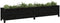 vidaXL - Plantenbak - verhoogd - 199,5x40x39 - cm - massief - grenenhout - zwart