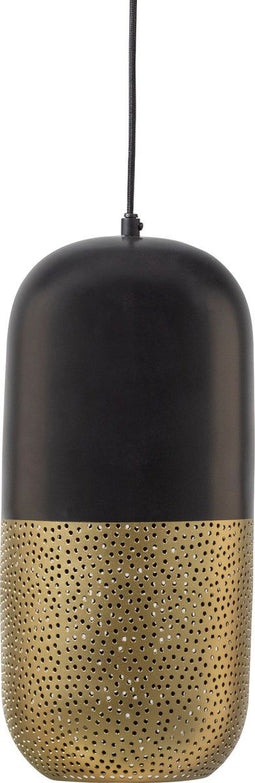 WOOOD Exclusive Tirsa Hanglamp - Metaal - Zwart/Brass - 46x20x20