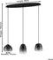 EGLO Aguilares - Hanglamp - E27 - 3 lichtpunten - Zwart (1 stuk)
