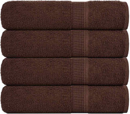 vidaXL - Handdoeken - 4 - st - 50x100 - cm - 360 - g/m² - 100% - katoen - bruin