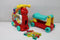 VTech Rijd & Leer Letterlocomotief - Interactief Educatief Speelgoed - 13 Letterblokken - Multicolour
