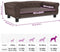 vidaXL - Hondenmand - 95x55x30 - cm - kunstleer - bruin