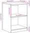 vidaXL - Garagekast - 60x51x85 - cm - massief - grenenhout - oud - hout