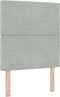 vidaXL - Hoofdbord - Kristalknop - Tufted - Licht - Grijs - 80 - cm - Fluweel