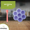 HI NATURE™ Babyvoeding bewaarbakjes - 100% BPA-vrij siliconen - Inclusief 4 babylepels (2 stuks)