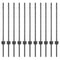 vidaXL - Hekpalen - 11 - stuks - U-Channel - Grijs - 80 - cm - Staal