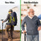 Travelhawk Wandelstok - Verstelbaar - Opvouwbaar - Paars - Incl. Opbergtas