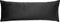 Dutch Decor NIELS - Sierkussen velvet Raven 30x80 cm - zwart - Inclusief binnenkussen