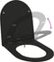 vidaXL - Snelle - Afneembare - Toiletbril - met - Soft - Close - - - Duroplast, - Zwart