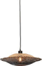 GOOD&MOJO Hanglamp Kalimantan - Bamboe/Zwart - Ø44cm - Modern - Hanglampen Eetkamer, Slaapkamer, Woonkamer