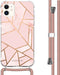 iMoshion iPhone 11 - Hoesje met Koord - Verstelbaar Koord - Goud Roze Pink Graphic