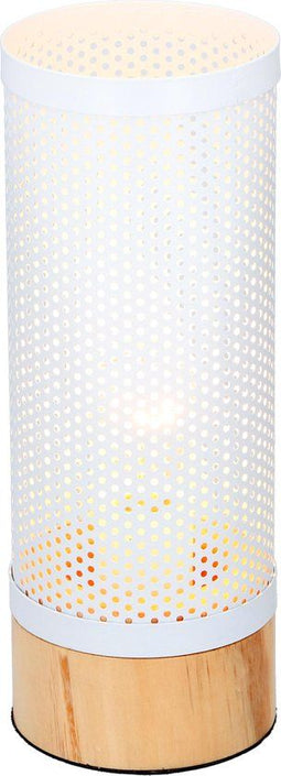 Grundig Tafellamp - Rond - Diffuus licht - Wit/Hout
