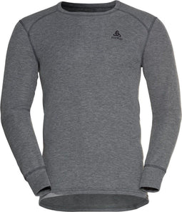 Odlo Active Warm - Thermoshirt Heren - Lange mouwen - Donkergrijs - Maat L