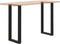 vidaXL - Salontafelpoten - 2 - st - U-vormig - 40x(100-101) - cm - staal - zwart