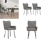 vidaXL - Eetkamerstoelen - 2 - st - stof - lichtgrijs