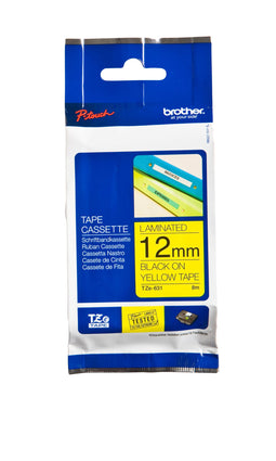 Brother - Labele brother ptouch tze631 12mm geel | 25 stuks