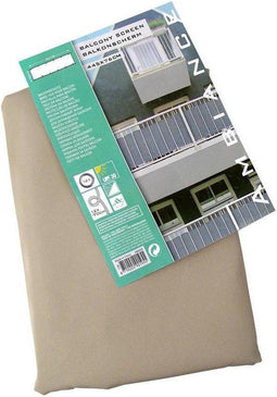 Balkonscherm - 445 x 76 cm - Zandkleur - Polyester