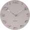 Wandklok On The Edge - Warm Grijs met chromen wijzers - Ø42cm