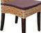 SVJ Eetkamerstoel Rechthoekig - 60 x 48 x 98 cm - Rotan - Bruin