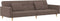 vidaXL - Slaapbank - 2-zits - met - 2 - kussens - stof - taupe