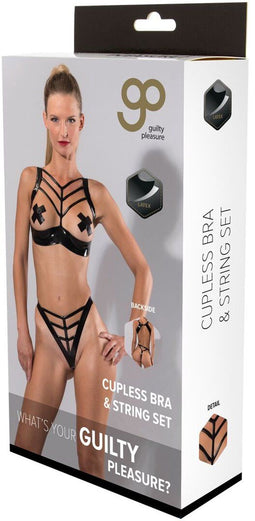 Ondergoed Set Guilty Pleasure Zwart (XL)