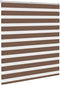 vidaXL - Zebra - rolgordijn - 130x100 - cm - stofbreedte - 125,9cm - polyester - bruin