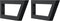 vidaXL - Wandbeugels - voor - wasbak - 2 - st - trapezium - staal - zwart