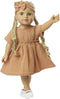 Poppenjurk Bruin met Ruches, 35-45 cm
