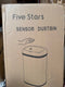 Five Stars® TR301A - Prullenbak met Sensor - 60 Liter - Soft Close Deksel - Zwart