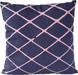 Sierkussen decoratie kussen Diamond 45 x 45 cm blauw roze