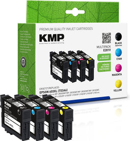 KMP MULTIPACK E201V - Inktcartridges - Cyaan Geel Magenta Zwart (5ml)