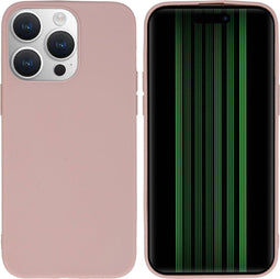 iMoshion Hoesje Geschikt voor iPhone 15 Pro Max Hoesje Siliconen - iMoshion Color Backcover - roze