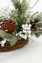 House of Seasons Hardy Kerstkrans - Ø50 cm - Dennentakjes met decoratie - Groen