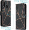 iMoshion Hoesje Geschikt voor Samsung Galaxy A20e Hoesje Met Pasjeshouder - iMoshion Design Softcase Bookcase - Goud / Zwart / Black Graphic