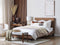 ROCHELLE - Tweepersoonsbed - Bruin - 140 x 200 cm - Polyester