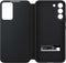 Samsung Galaxy S22 Plus - Clear View Stand Cover - Semi-transparante voorkant - Zwart